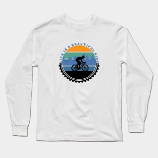 Bike Life Cyclist Pedal Hard Long Sleeve T-Shirt